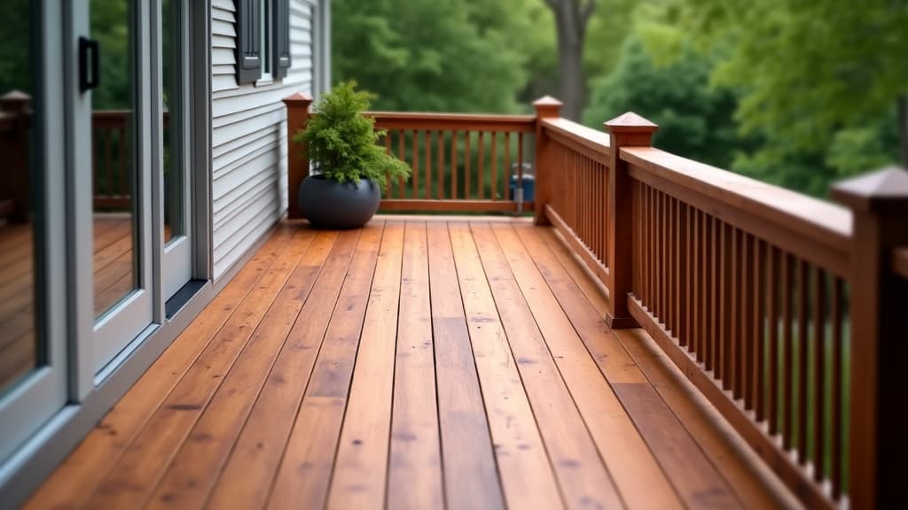Deck Staining in Cahaba Heights, AL, with styled patio furniture