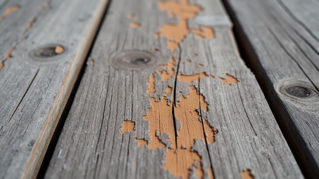 close up of perfectly stained deck