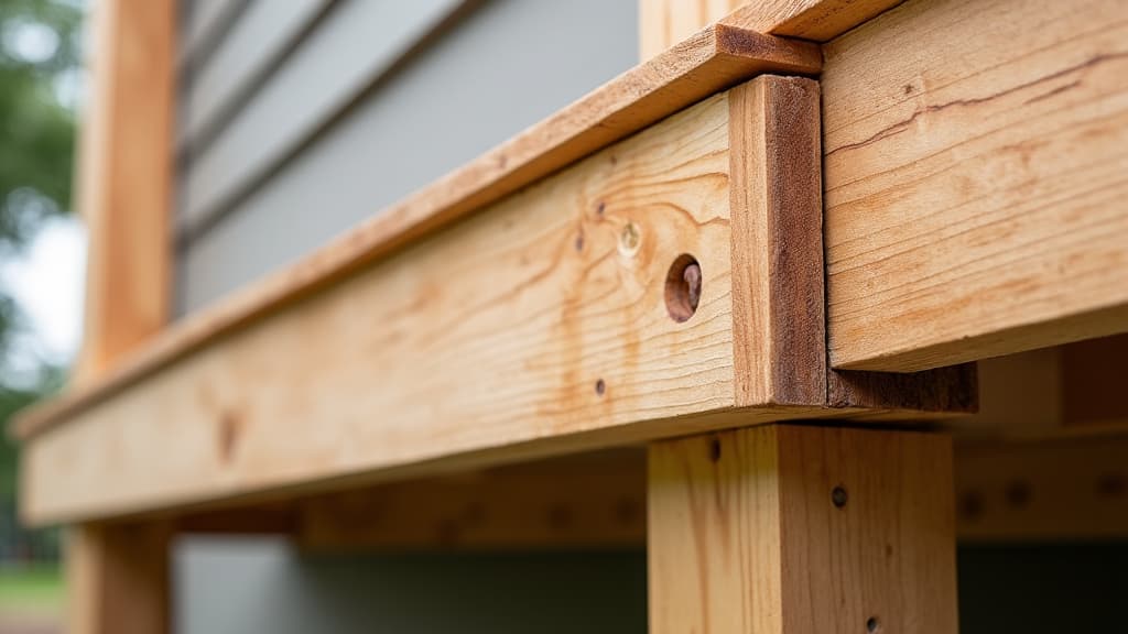 Securely fastened deck ledger board with flashing