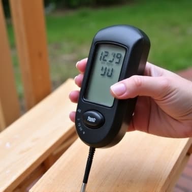 Applying deck stain in ideal weather conditions