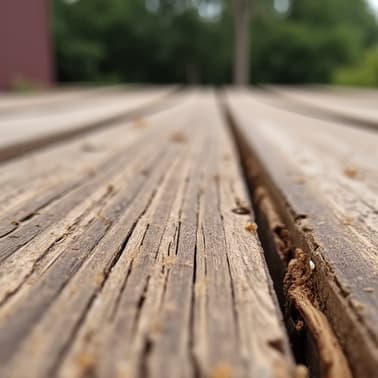 Alabama Deck Restoration owner inspecting deck for repair vs. rebuild consultation