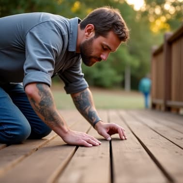 deck restoration process with wood integrity evaluation in Birmingham