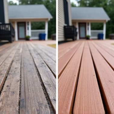 Trex deck with mold growth in Birmingham