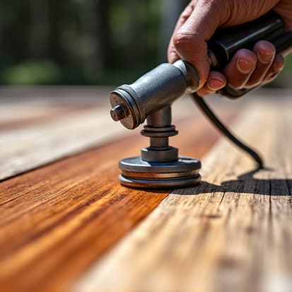 manufacturer specification stain application
