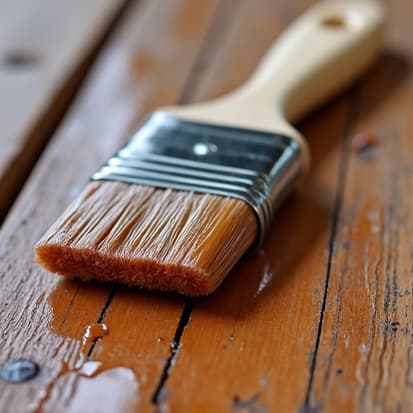 manual brush stain application in Birmingham, AL