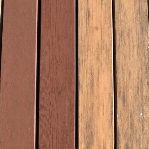 Deck staining professional applying oil-based stain to weathered wood in Hoover, Alabama