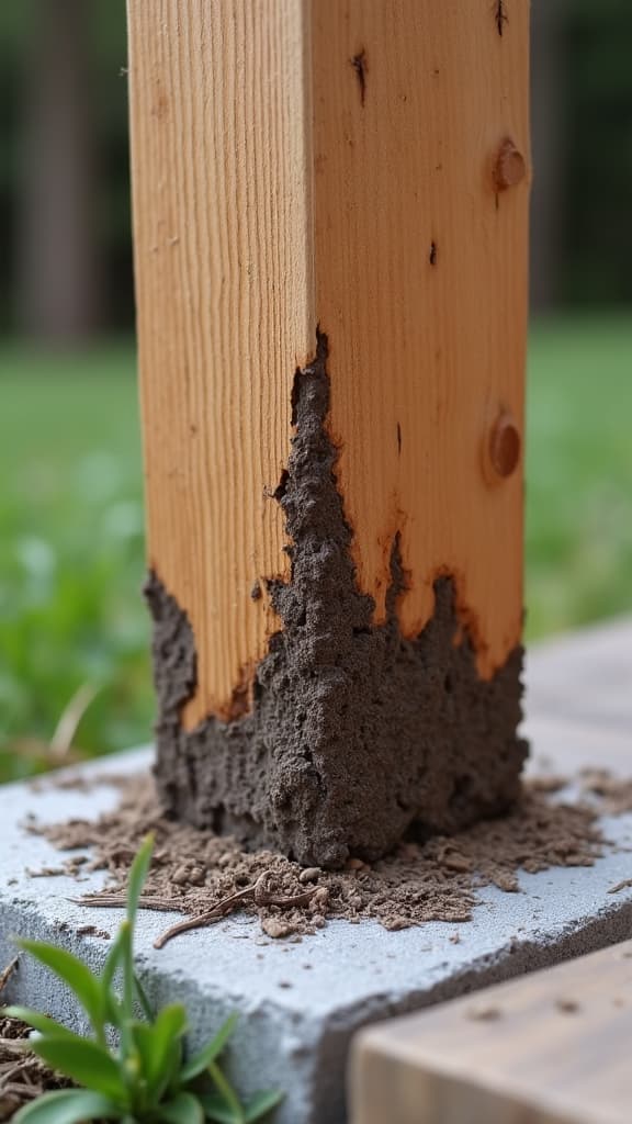 Repaired deck post ensuring safety and stability of a deck in Birmingham, AL