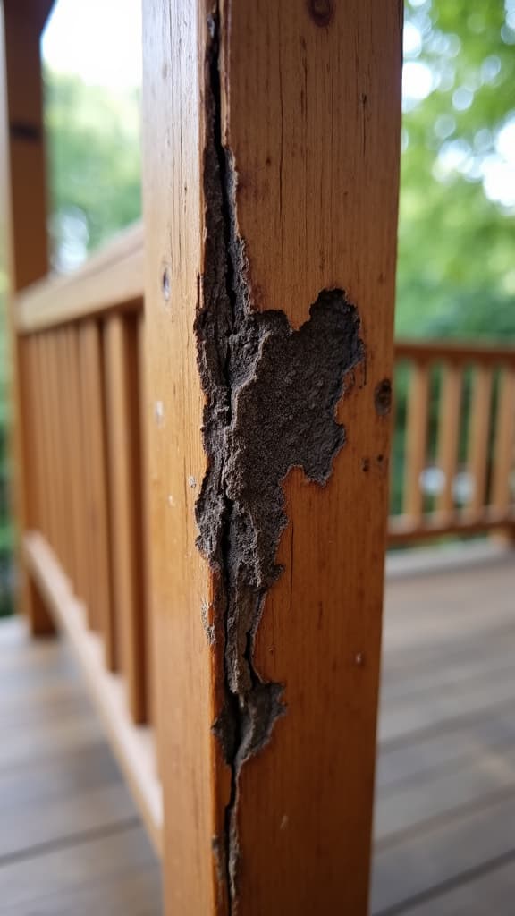 homeowner reviewing deck with inspector for safety evaluation