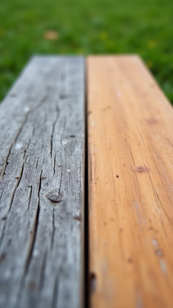 weathered deck transforming into like new outdoor space