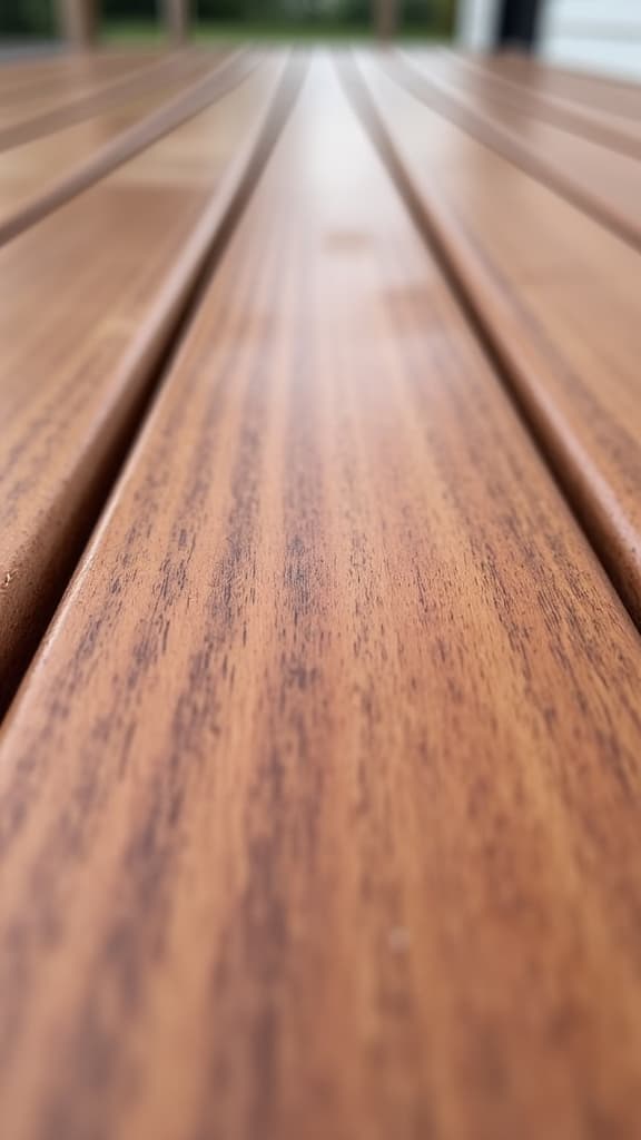 High-end outdoor living deck in Mountain Brook, AL, freshly restored by Alabama Deck Restoration showcasing a stunning and luxurious outdoor space for residential properties.