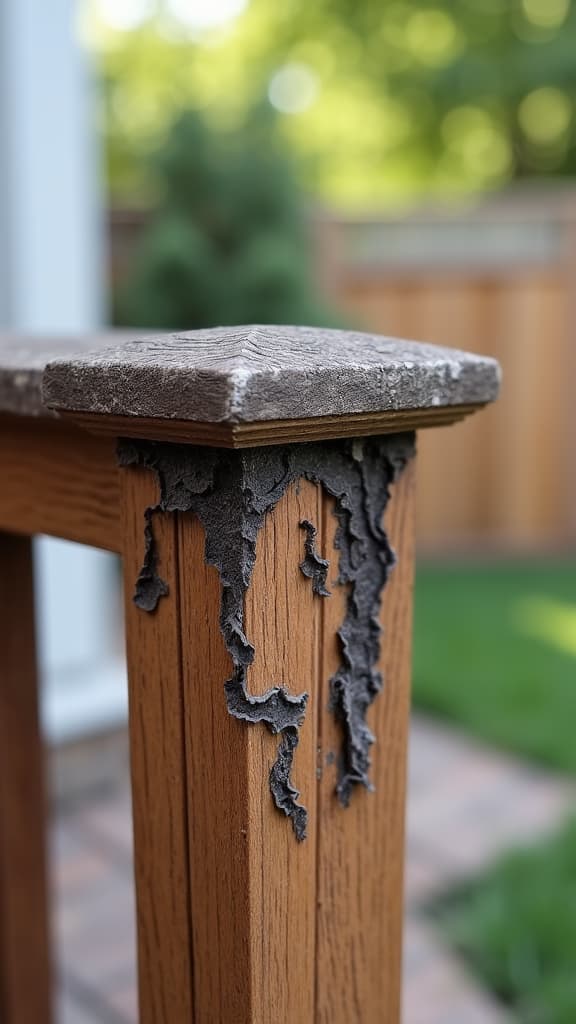 Deck in Hoover, AL with structural wood rot being repaired
