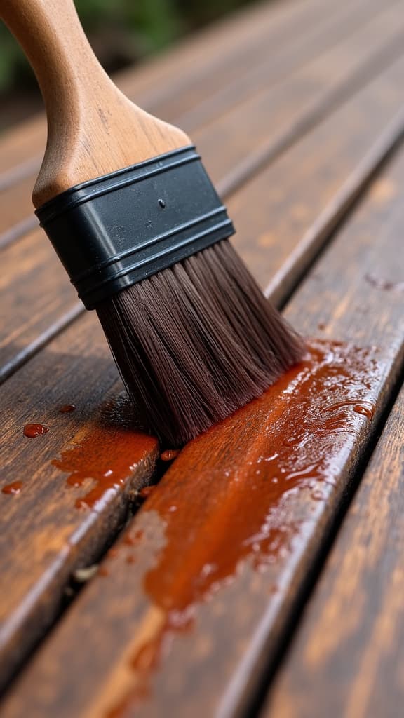 professionally stained deck in Vestavia Hills, AL