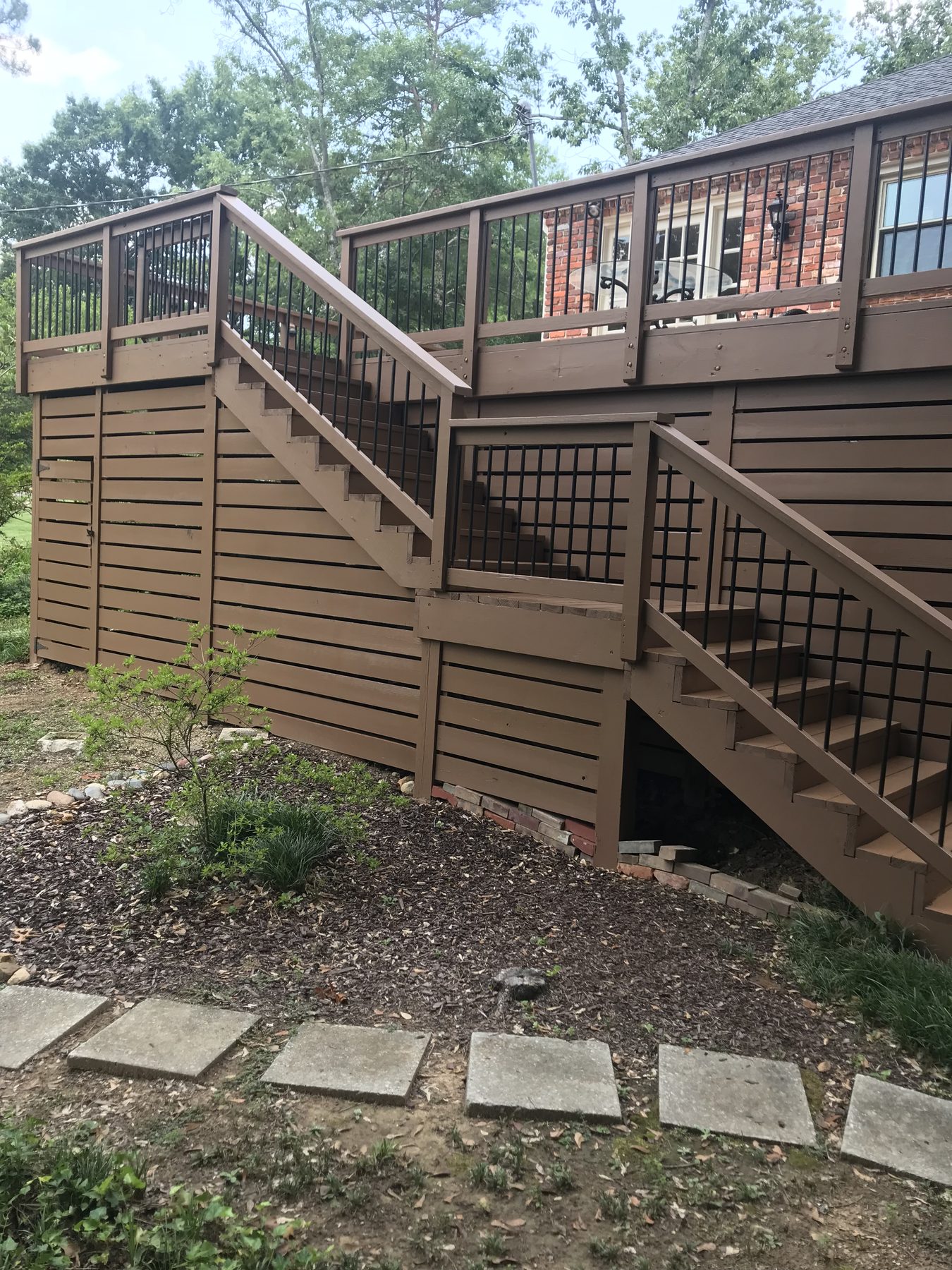 Deck restoration project by Alabama Deck Restoration